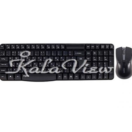 کیبورد کامپیوتر Rapoo X1800 Wireless Optical Mouse and Keyboard