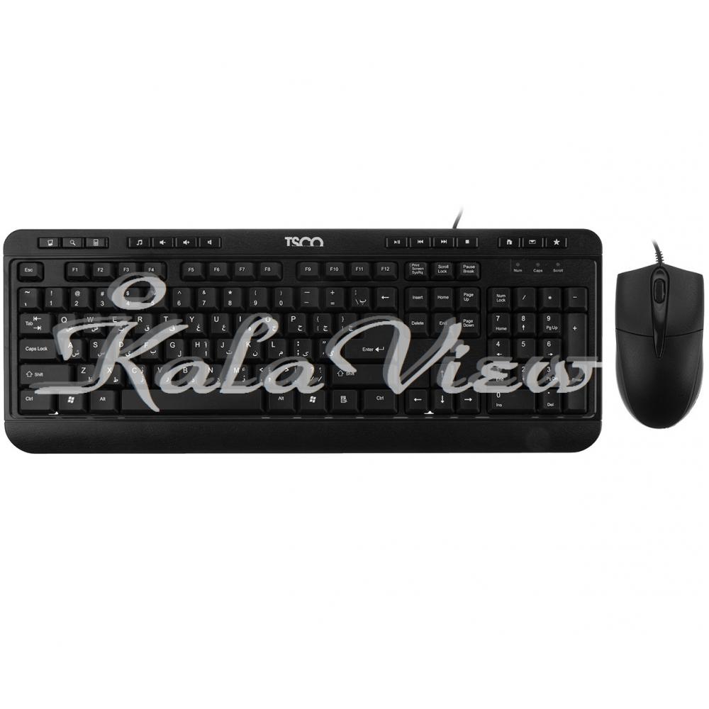 کیبورد کامپیوتر تسکو Tkm 8052 With Mouse With Persian Letters