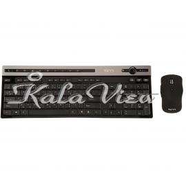 کیبورد کامپیوتر تسکو TKM7106W Keyboard and Mouse With Persian Letters