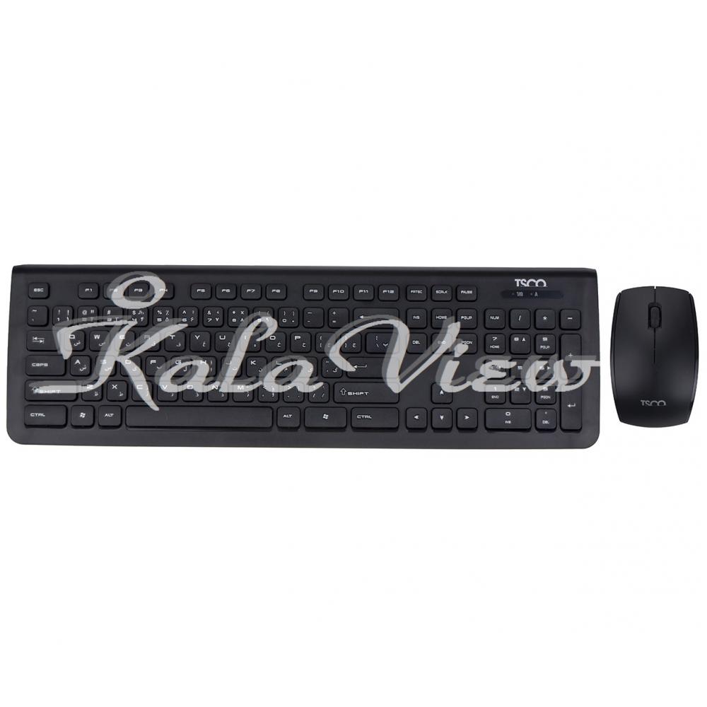 کیبورد کامپیوتر تسکو Tkm 7018 Wireless With Mouse