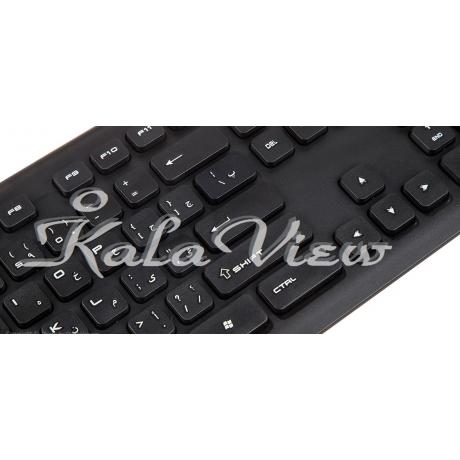 کیبورد کامپیوتر تسکو Tkm 7018 Wireless With Mouse
