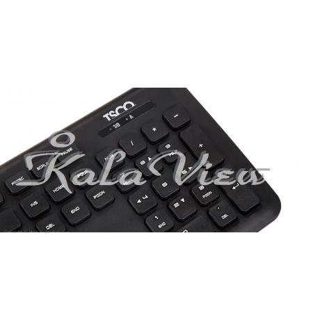 کیبورد کامپیوتر تسکو Tkm 7018 Wireless With Mouse