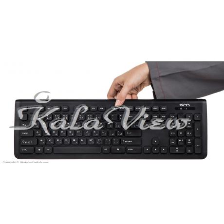 کیبورد کامپیوتر تسکو Tkm 7018 Wireless With Mouse