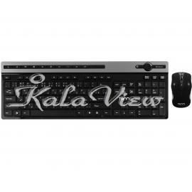 کیبورد کامپیوتر تسکو Tkm7106w Wireless With Mouse With Persian Letters