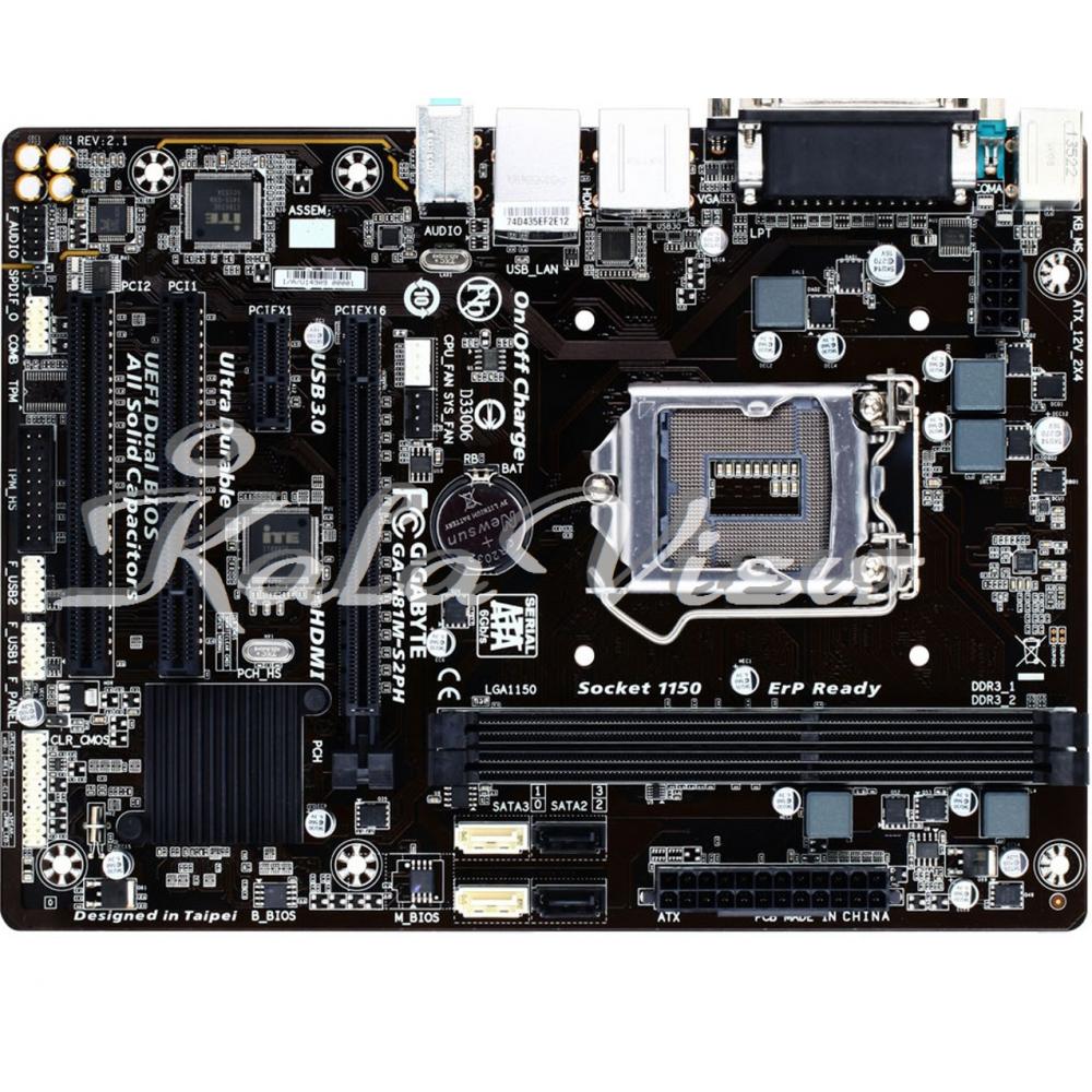 مادربرد کامپیوتر گیگابایت GA H81M S2PH rev 2 1