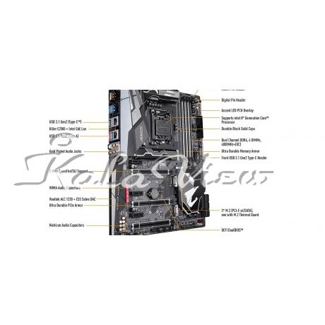 مادربرد کامپیوتر گیگابایت Z370 AORUS Gaming 7 (rev 1 0)