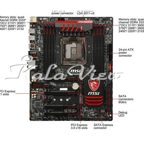 مادربرد کامپیوتر ام اس آی X99A GAMING 7