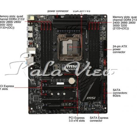 مادربرد کامپیوتر ام اس آی X99A Sli PLUS