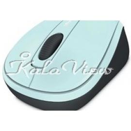 ماوس کامپیوتر مایکروسافت Wireless Mobile 3500 Aqua Blue
