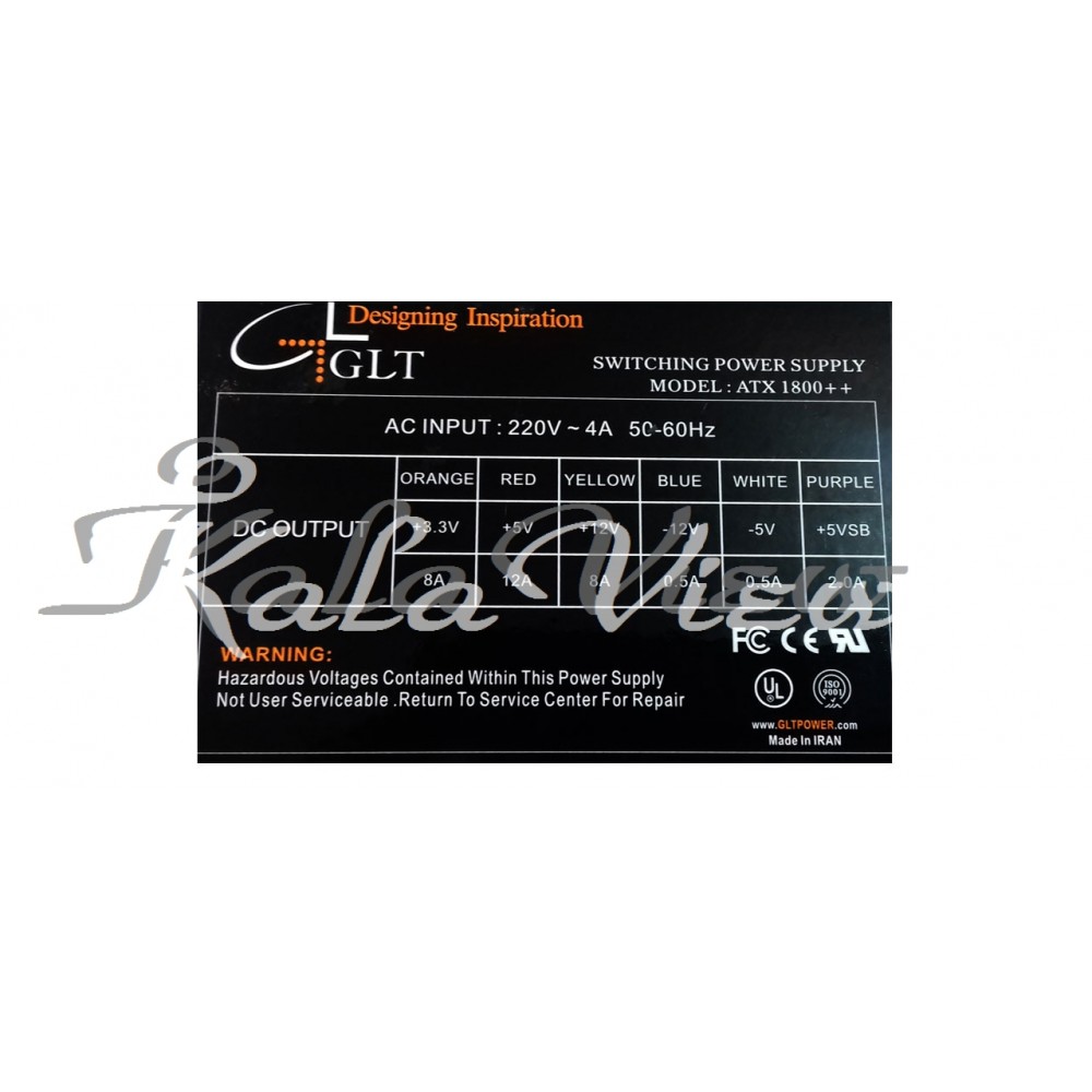 منبع تغذیه کامپیوتر Glt مدل Atx1800