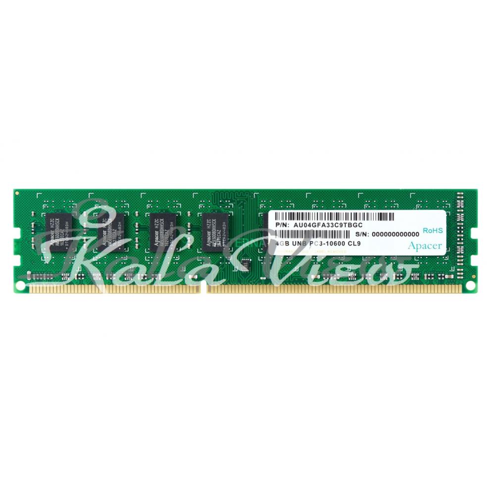 رم کامپیوتر Apacer  Unb DDR3( PC3 ) 1333( 10600 ) 4GB CL9