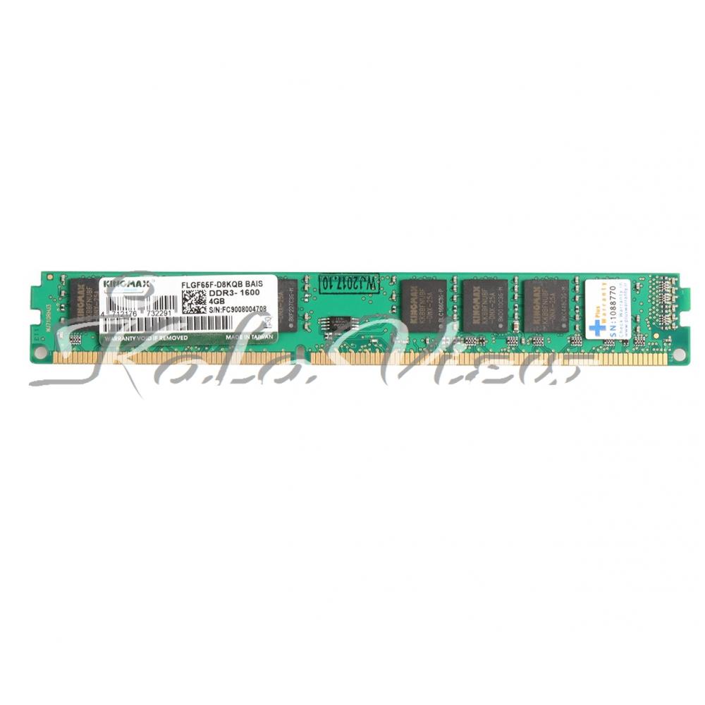 رم کامپیوترKingmax FL GF65F C8KJB CEEU DDR3( PC3 ) 1600( 12800 ) 4GB Single Channel 