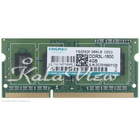 رم لپ تاپ Kingmax DDR3L( PC3L ) 1600( 12800 ) 4GB Single Channel