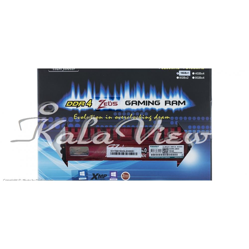 رم کامپیوتر Kingmax Zeus DDR4( PC4 ) 2800( 22400 ) 16GB CL17 Single Channel