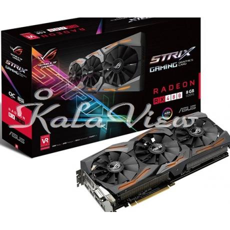 کارت گرافیک کامپیوتر ایسوس ROG STRIX RX480 O8G GAMING