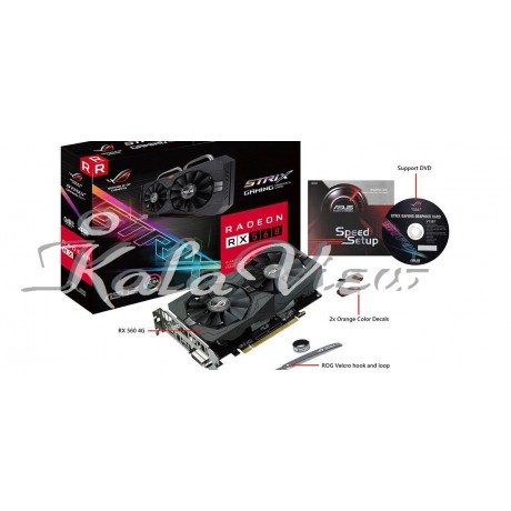 کارت گرافیک کامپیوتر ایسوس ROG STRIX RX560 O4G GAMING