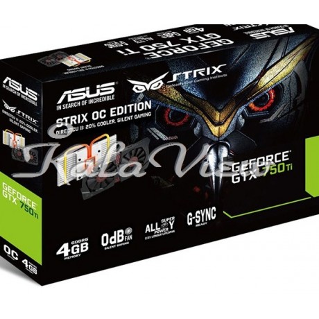 کارت گرافیک کامپیوتر ایسوس STRIX GTX750TI DC2OC 4GD5