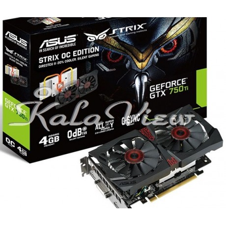 کارت گرافیک کامپیوتر ایسوس STRIX GTX750TI DC2OC 4GD5