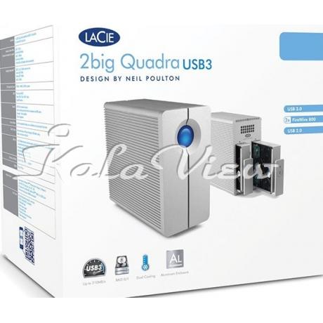 هارد اکسترنال لوازم جانبی Lacie 2big Quadra 8TB