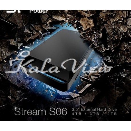 هارد اکسترنال لوازم جانبی سیلیکون Power Stream S06 3 5 Inch 3TB