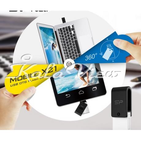 فلش مموری لوازم جانبی سیلیکون Power X21 OTG  32GB