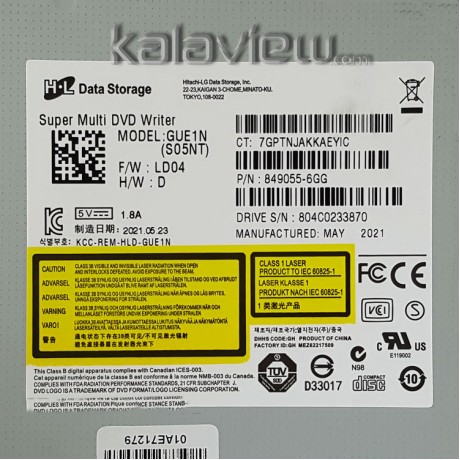 درایو لپ تاپ دی وی دی رایتر H.L Sata SuperSlim 9.5mm ریفر-شش ماه گارانتی