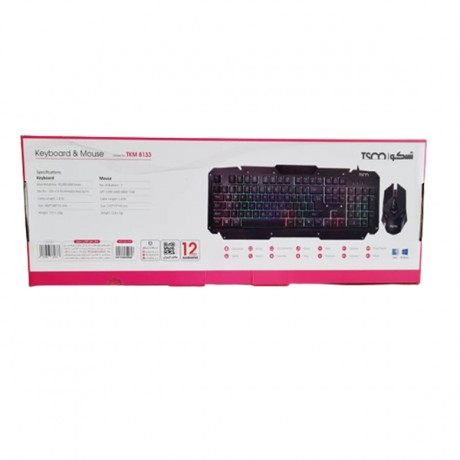 کیبورد و ماوس مخصوص بازی تسکو مدل TKM 8133