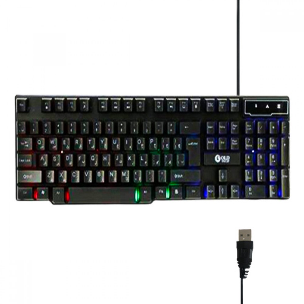 کیبوردگیمینگ بک لایت اسکار گلد مدل KB-7123