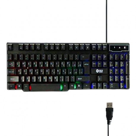 کیبوردگیمینگ بک لایت اسکار گلد مدل KB-7123