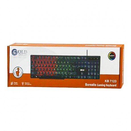 کیبوردگیمینگ بک لایت اسکار گلد مدل KB-7123