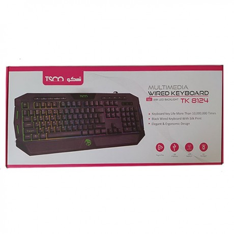 کیبورد مخصوص بازی تسکو مدل TK 8124