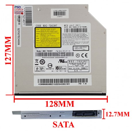 درایو لپ تاپ بلوری رام پایونیر Sata Slim 12.7mm