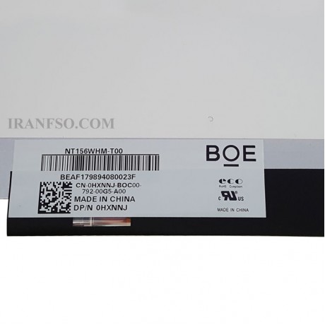 ال ای دی لپ تاپ 15.6 BOE NT156WHM-T00_Touch نازک 40 پین EDP-HD ریفر پیکسل دار-به همراه Glass
