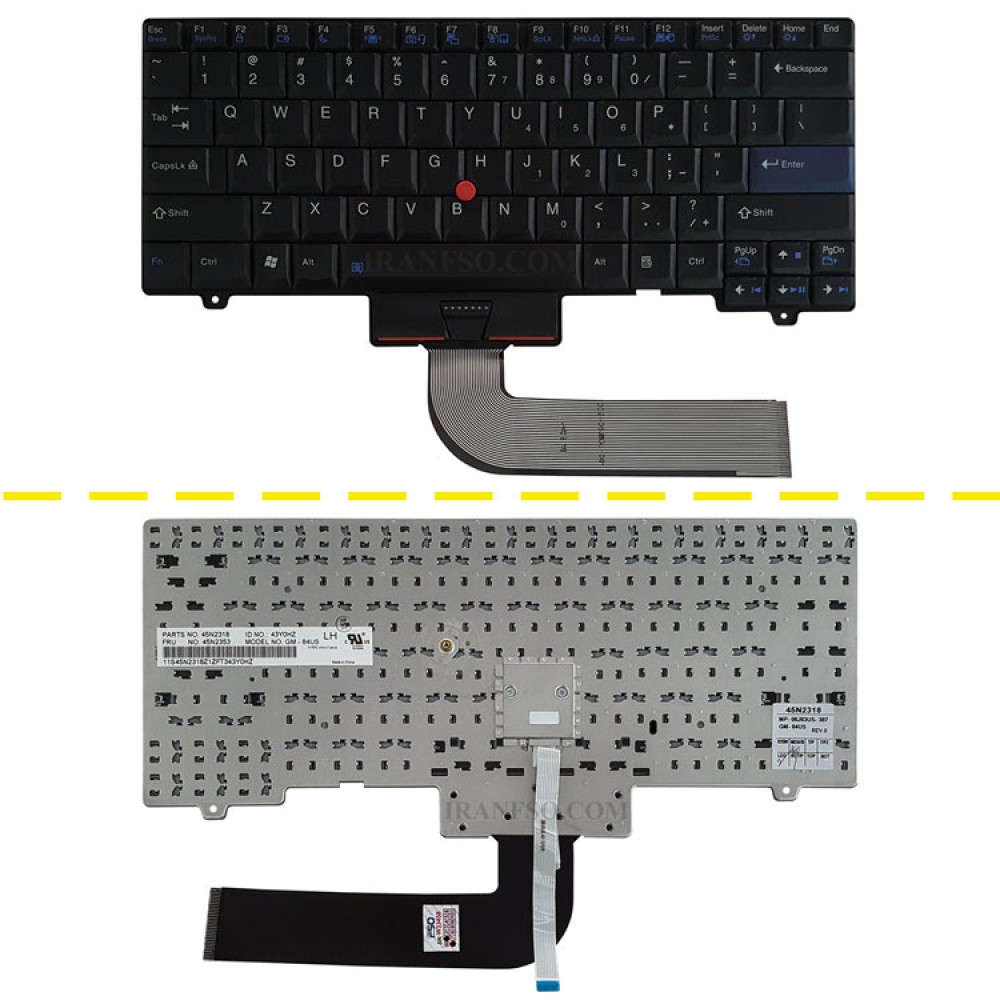 کیبرد لپ تاپ لنوو ThinkPad SL410 مشکی-با موس