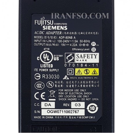 آداپتور لپ تاپ فوجیتسو 19V 4.22A Gimo Plus