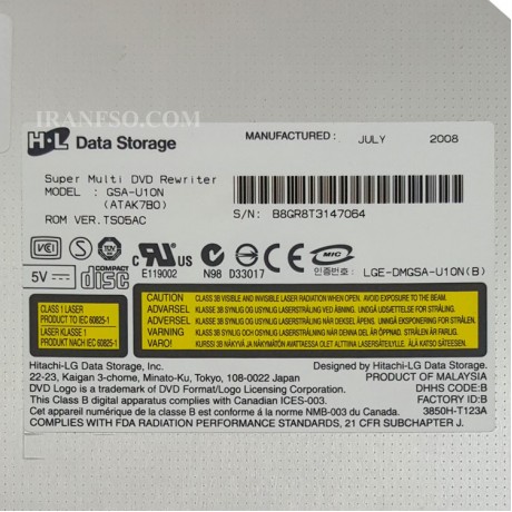درایو لپ تاپ دی وی دی رایتر H.L IDE Superslim 9.5mm
