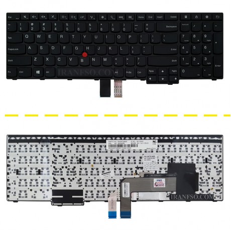 کیبرد لپ تاپ لنوو ThinkPad E550 مشکی-با موس-بافریم
