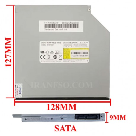 درایو لپ تاپ دی وی دی رایتر فیلیپس لایتون Sata Superslim E1 9mm هجده ماه گارانتی