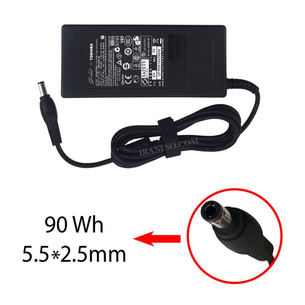 آداپتور لپ تاپ توشیبا 19V 4.7A Gimo Plus