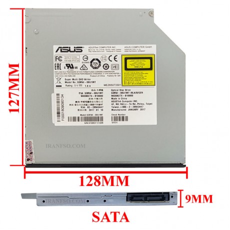 درایو لپ تاپ دی وی دی رایتر ایسوس Sata Superslim E1 9mm