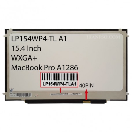 ال ای دی لپ تاپ ال جی 15.4 LP154WP4-TLA1 نازک 40 پین برای اپل MacBook Pro A1286