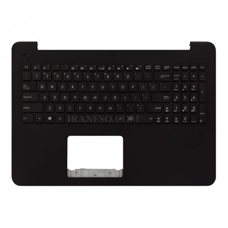 کیبرد لپ تاپ ایسوس VivoBook X555L مشکی با قاب C قهوه ای