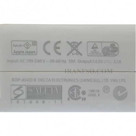 آداپتور لپ تاپ اپل Magsafe1 45W Gimo Plus با پک