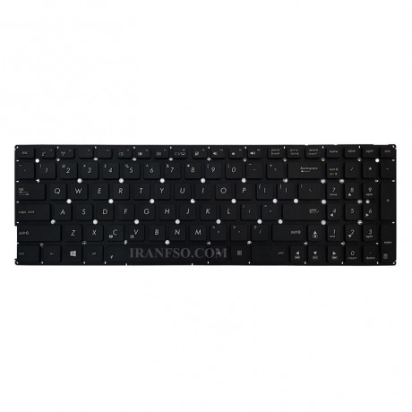 کیبرد لپ تاپ ایسوس VivoBook K556 مشکی-اینترکوچک بدون فریم