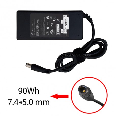 آداپتور لپ تاپ دل 19.5V 4.62A مستطیلی