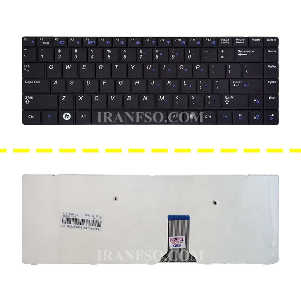 کیبرد لپ تاپ سامسونگ NP R467 مشکی