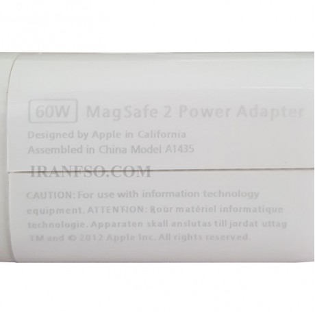 آداپتور لپ تاپ اپل Magsafe2 60W Gimo Plus بدون پک