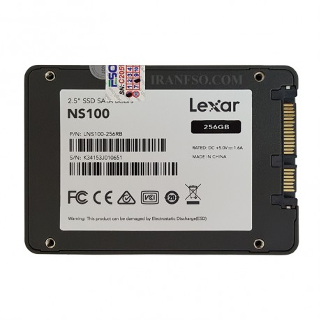 هارد SSD لپ تاپ 256 گیگابایت Lexar NS100 Sata 2.5Inch گارانتی آواژنگ