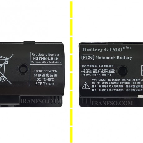 باتری لپ تاپ اچ پی Battery HP PI06-6Cell Gimo Plus مشکی-49 وات ساعت