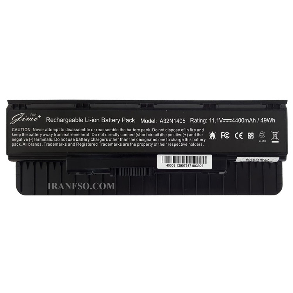 باتری لپ تاپ ایسوس Battery Asus N551 Gimo Plus مشکی-49 وات ساعت